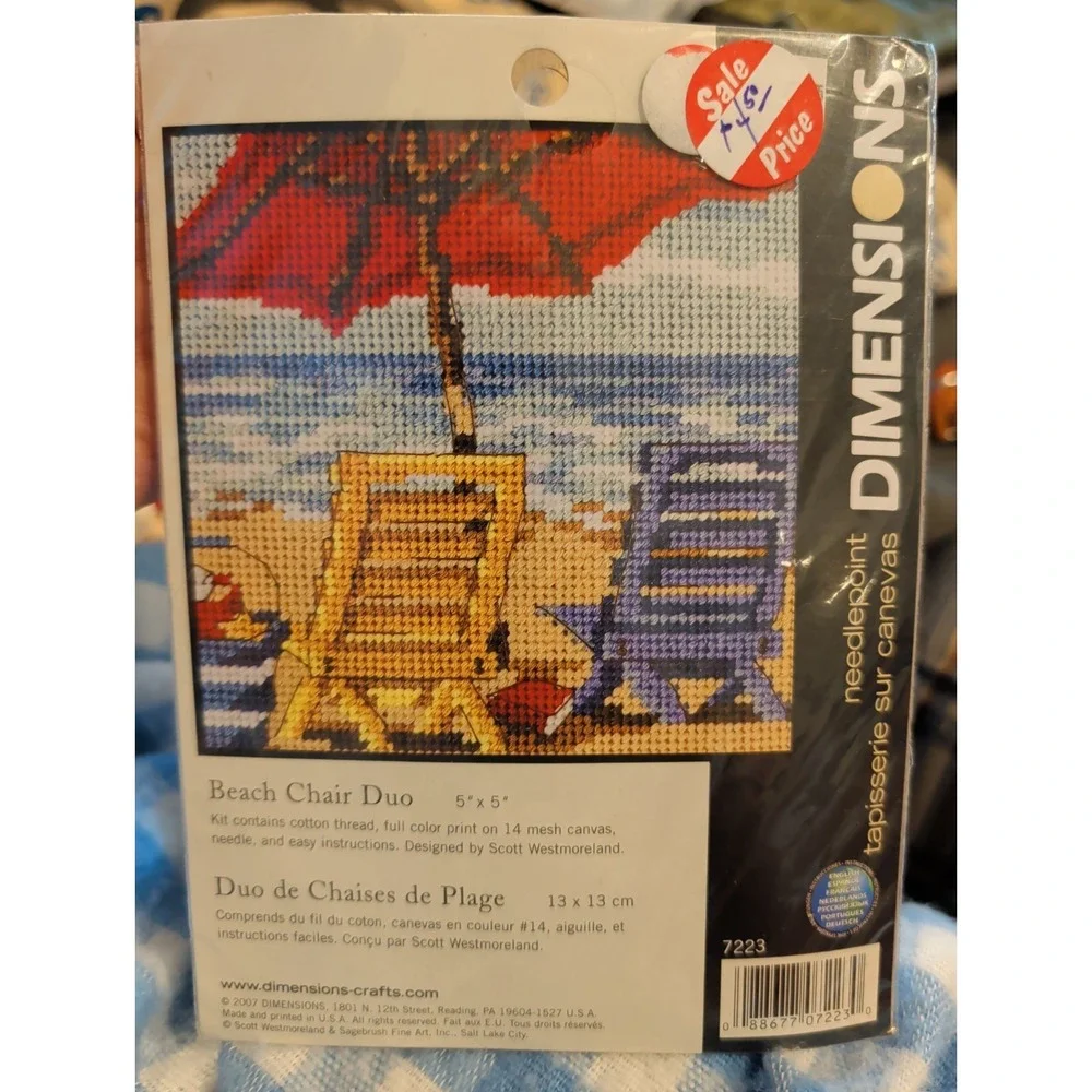 New Vintage needlepoint Kit Dimensions 5x5